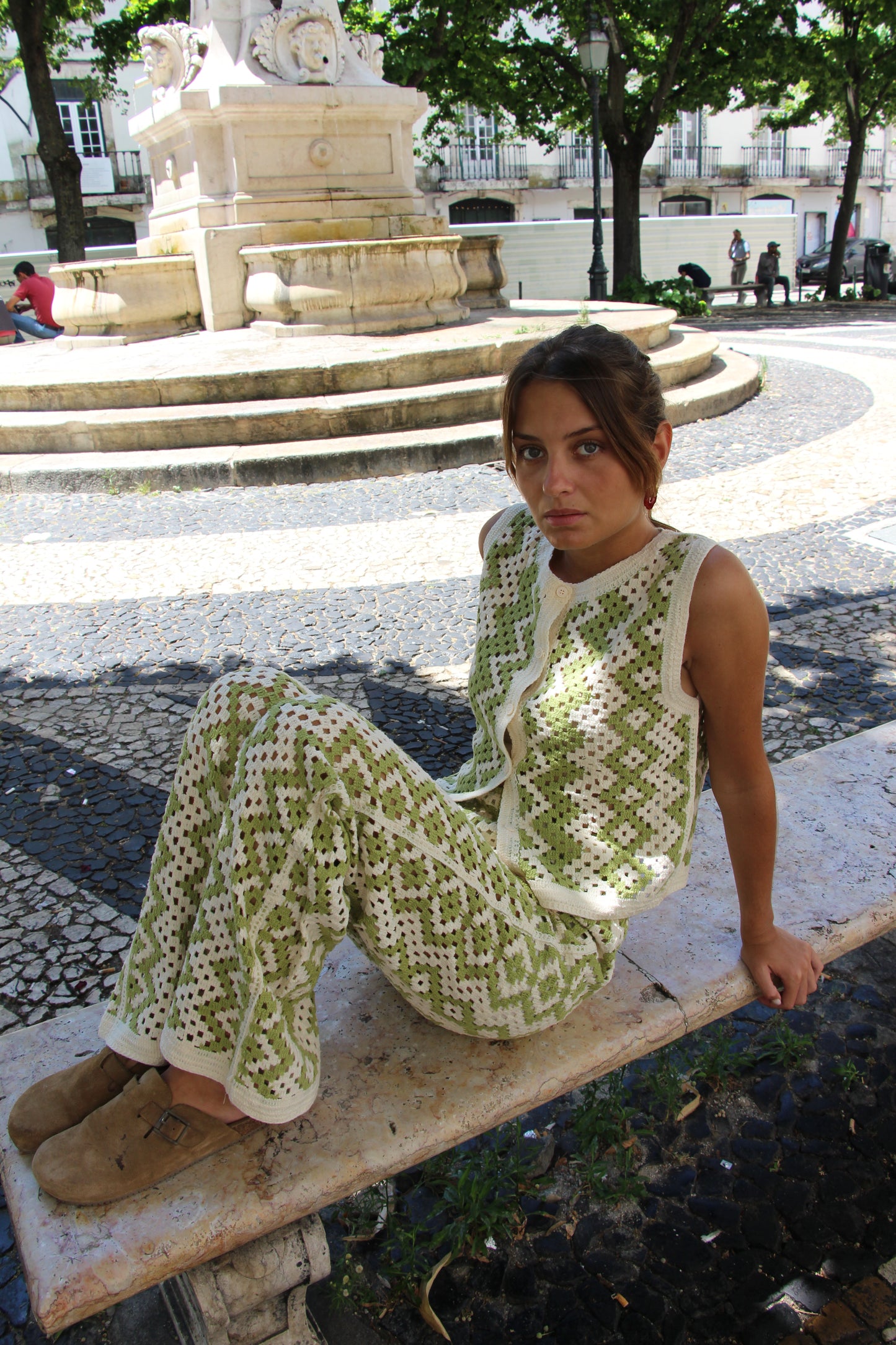 CONJUNTO CROCHÉ VERDE