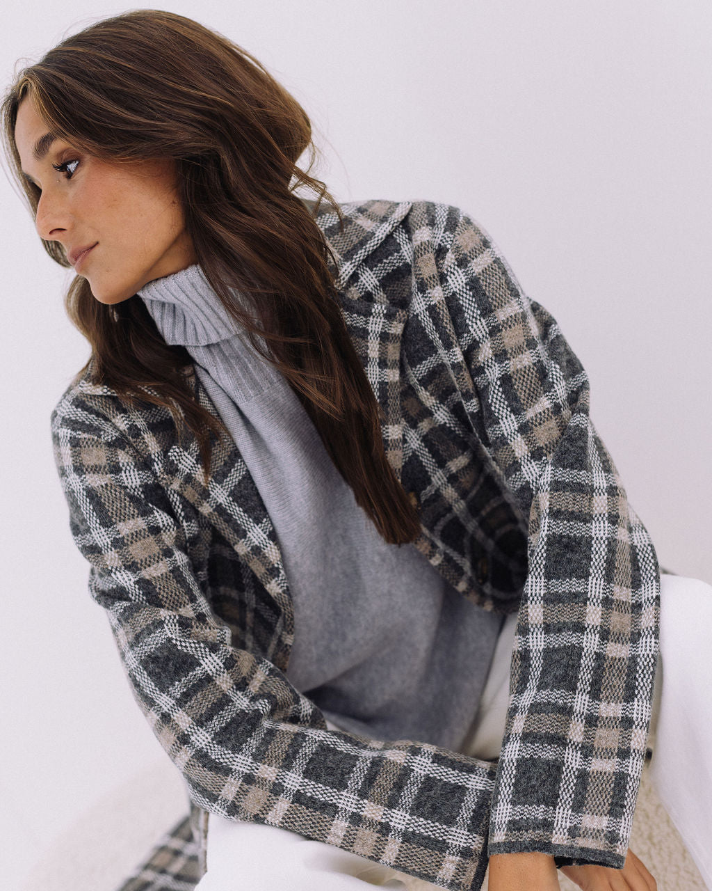 CASACO COMPRIDO QUADRADOS