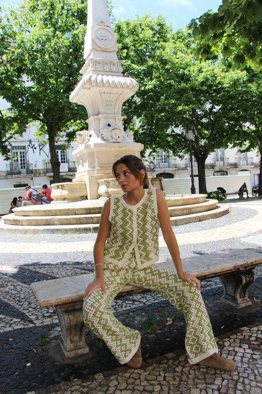 CONJUNTO CROCHÉ VERDE