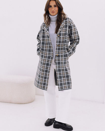 CASACO COMPRIDO QUADRADOS