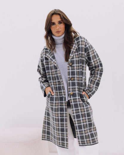 CASACO COMPRIDO QUADRADOS